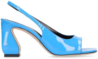 Si Rossi 80mm Patent leather slingback sandals