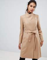 Thumbnail for your product : Ted Baker Sandra Long Wool Wrap Coat