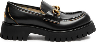 Gucci Harald Leather Loafers - Black - 3