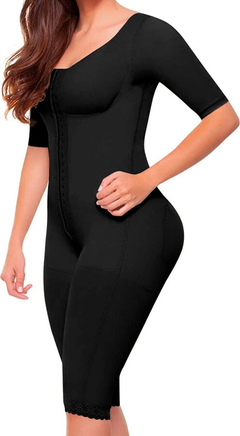 Fajitex Fajas Colombianas Reductoras y Moldeadoras High Compression  Garments After Liposuction Full Bodysuit 023700 (Black - ShopStyle Shapewear