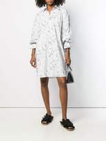 Thumbnail for your product : Balossa White Shirt art print shirt dress