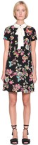 Thumbnail for your product : RED Valentino Floral Printed Crepe De Chine Mini Dress