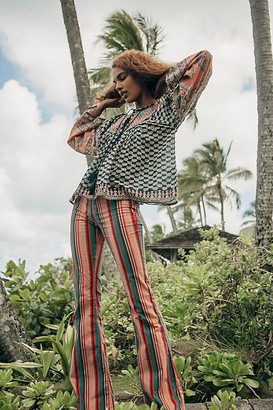 free people june bug maxi blouse