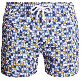 Frescobol Carioca Sports Cerejeira Print Swim Shorts - Mens - Blue Multi