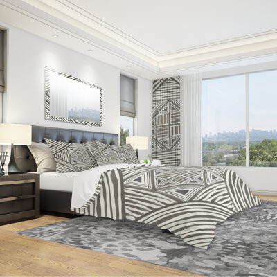 Design Art Minimalist Graphics II Geometric Duvet Cover Set