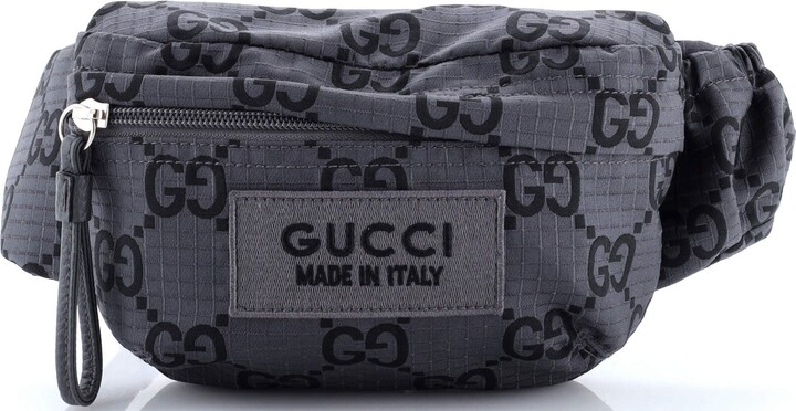 GUCCI Ripstop Belt Bag GG Nylon and Leather