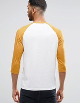 Thumbnail for your product : ASOS 3/4 Sleeve T-Shirt With Contrast Raglan