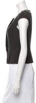 Thumbnail for your product : Robert Rodriguez Embellished Cap Sleeve Blazer