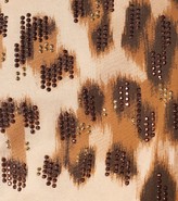 Thumbnail for your product : Roberto Cavalli Embellished leopard cotton T-shirt
