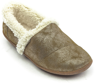 Toms Slipper Womens - Gunmetal Synthetic Leather