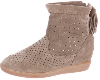 Isabel Marant Perforated Wedge Sneakers