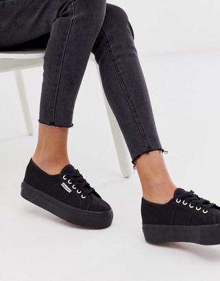 ladies black superga
