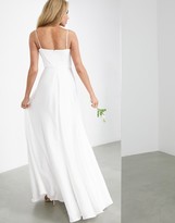 Thumbnail for your product : ASOS EDITION Rosie satin cami wedding dress with square neck