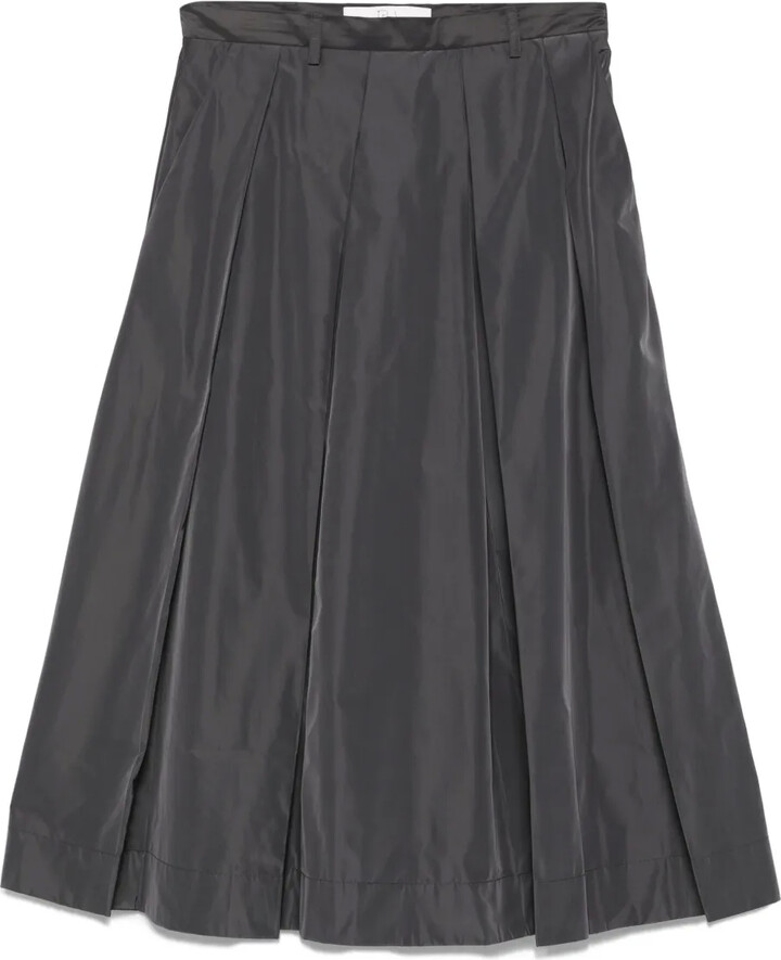 Tela Pleated Midi Skirt