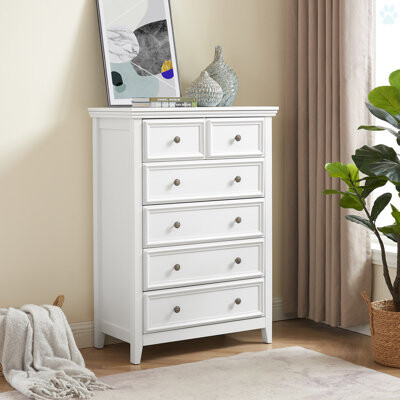 Lark Manor Modern 6 Drawers Dresser 6 Drawers Cabinet