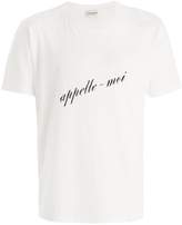 Thumbnail for your product : Saint Laurent French phrase T-shirt