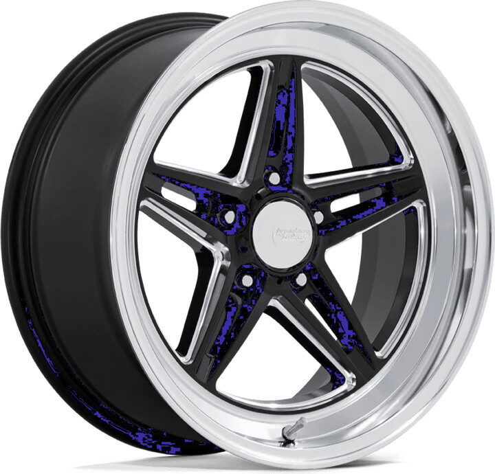 American Racing Vintage Flow Formed Aluminum Wheel VN514 20x10 5x4.75 G-BLK-MILL-DIA-LP -20mm, VN514BE20103420N