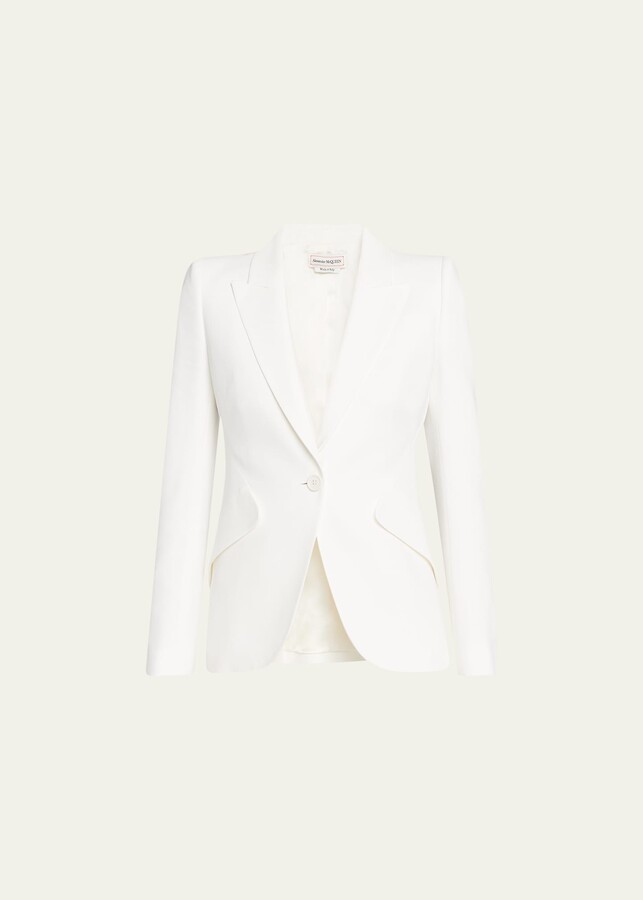 Alexander McQueen White Women's Blazers | Shop the world's largest  collection of fashion | ShopStyle