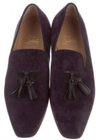 Thumbnail for your product : Christian Louboutin Suede Smoking Slippers