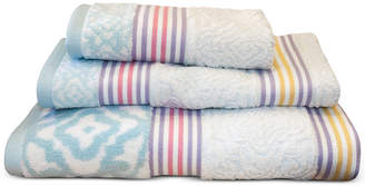 Dena Lily Cotton Stripe 11" x 18" Fingertip Towel