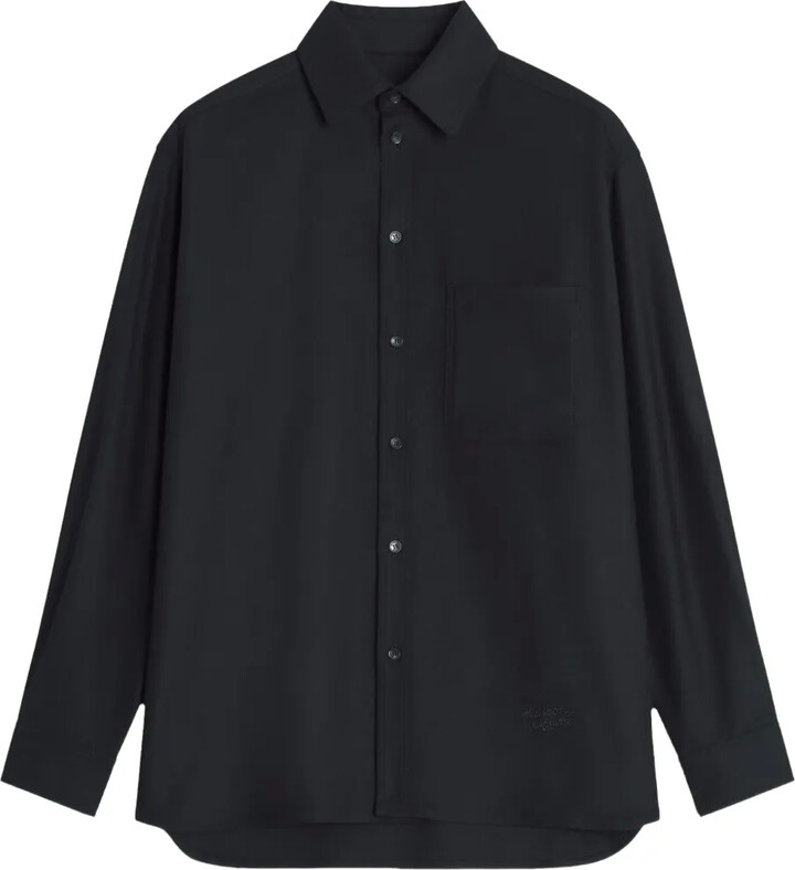 MAISON KITSUNÉ Embroidered Wool Shirt