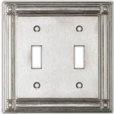 ClaireDeco Evanston 2-Gang Toggle Light Switch Wall Plate