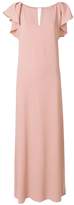 Thumbnail for your product : P.A.R.O.S.H. frill sleeves maxi dress
