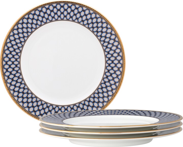 Noritake Blueshire Set of 4 Salad Plates Service For 4