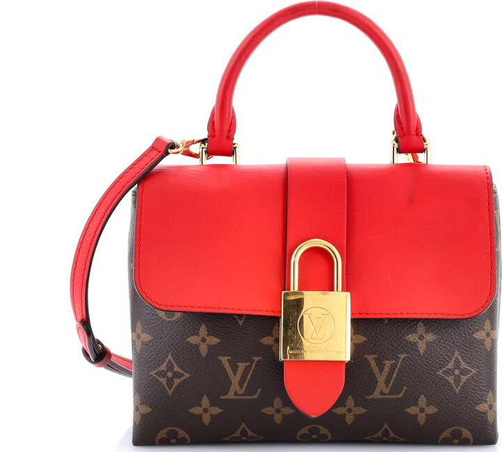 Louis Vuitton Locky Handbag Monogram Canvas with Leather BB