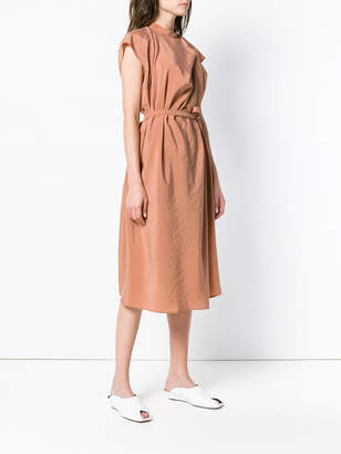 Lemaire belted cap sleeve dress