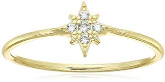 Shashi Starburst Yellow Gold Ring, Size 7