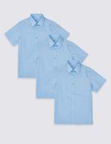 Thumbnail for your product : Marks and Spencer 3 Pack Boys' Easy to Iron Shirts