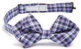 Thumbnail for your product : Nordstrom Professor Plaid Pointed Bow Tie (Big Boys)