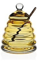 William Yeoward Country Honeycomb Honey Jar and Spoon