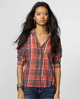 Thumbnail for your product : Denim & Supply Ralph Lauren Plaid Twill Boyfriend Shirt