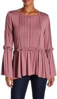 Thumbnail for your product : Lumie Lace Ruffle Detail Top