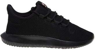 adidas New Girls Black Tubular Shadow Textile Trainers Running Style Lace Up