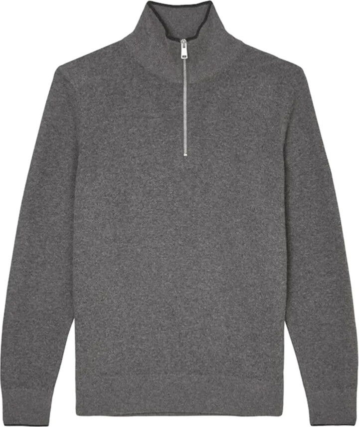 Marc O'Polo Zip-Up Mock-Neck Sweater