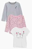 Thumbnail for your product : Next Girls Pink Mix T-Shirts Three Pack (3mths-6yrs) - Pink