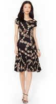 Thumbnail for your product : Lauren Ralph Lauren Petite Short Sleeved Belted Dress
