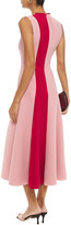 Thumbnail for your product : Roksanda Flared Two-tone Cady Midi Dress
