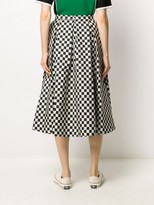 Thumbnail for your product : Paul & Shark check-print A-line skirt