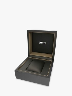 Rado R30930712 Women's Centrix Jubile Diamond Bi-Material Bracelet Strap Watch, Gold/Black