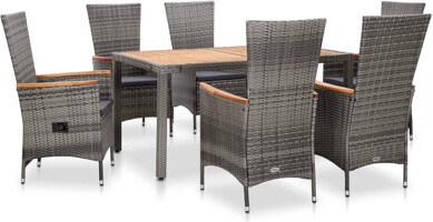 Rosecliff Heights Shenk Rectangular Dining Set with Cushions