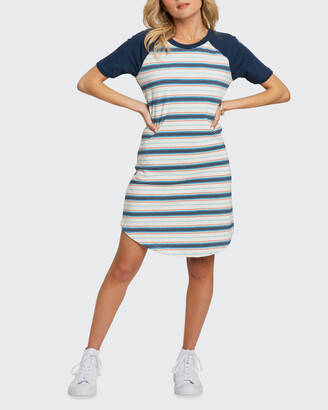 Sol Angeles Retro Stripe Raglan-Sleeve Dress - ShopStyle