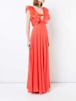 Thumbnail for your product : Giambattista Valli deep V-neck gown
