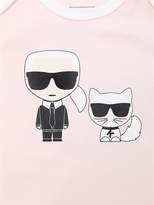 Thumbnail for your product : Karl Lagerfeld Paris Set Of 2 Cotton Jersey Bodysuits