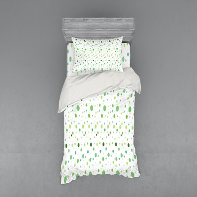 Ambesonne Green Microfiber Farmhouse / Country Duvet Cover Set