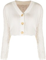 Thumbnail for your product : Ports 1961 cable-sleeve V-neck cardigan
