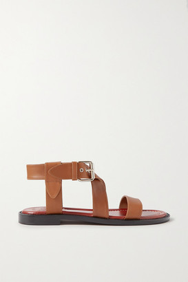Chloé Aria Leather Sandals - Tan